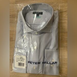 Peter Millar Rain Cloud Excursionist Flex Stripe Sport Shirt